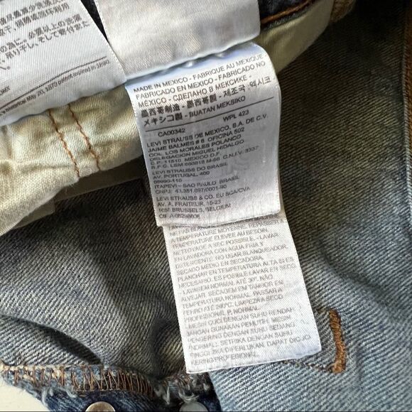 Levi’s 501 button fly jean shorts - Picture 3 of 5